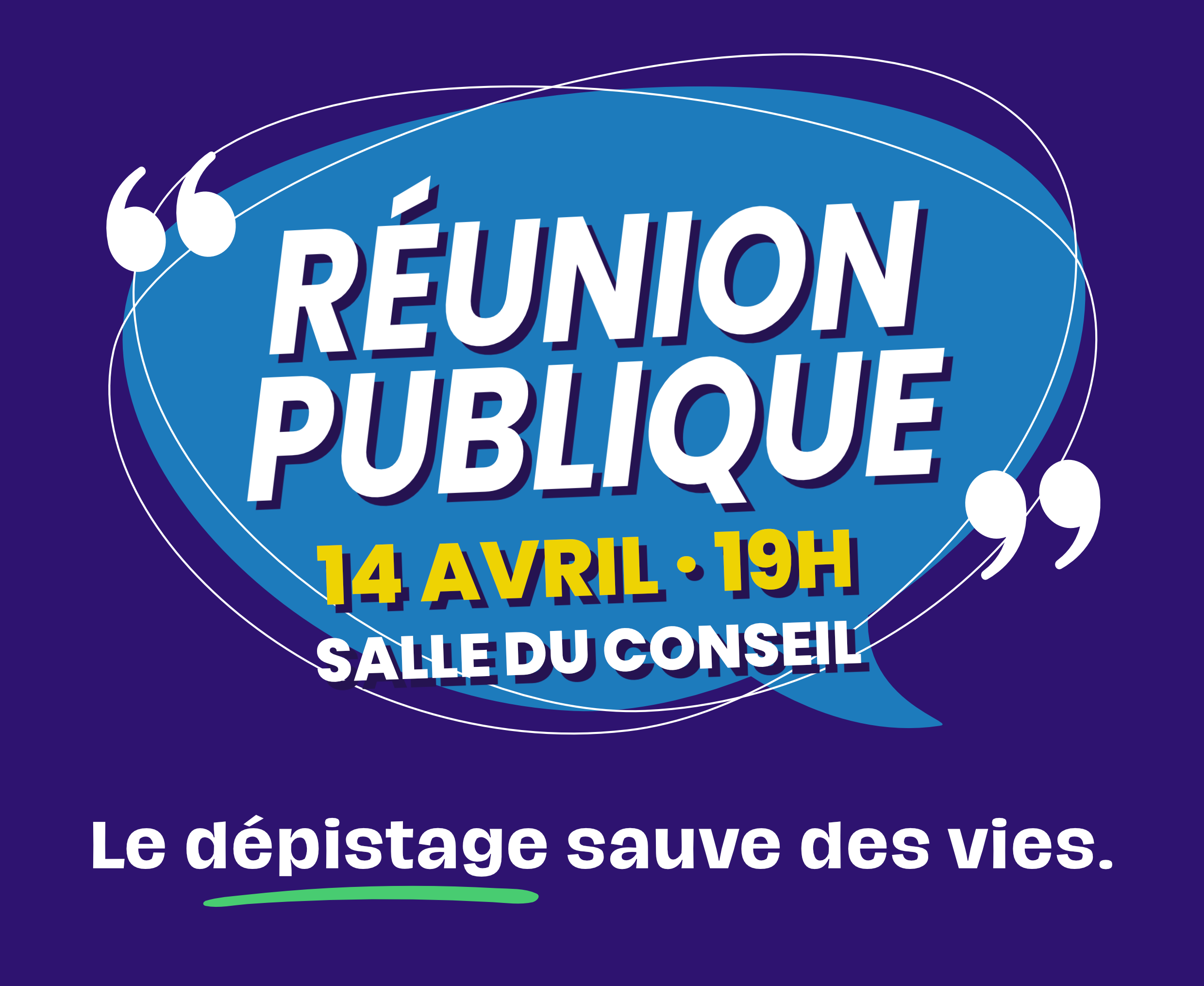 Réunion publique dépistage - avril 2026